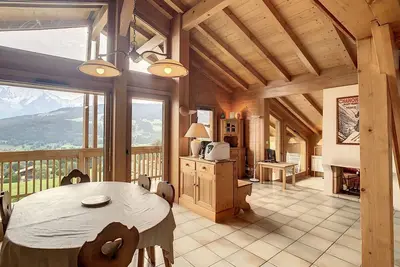 Image de Duplex cosy à deux pas des pistes avec parking à Combloux