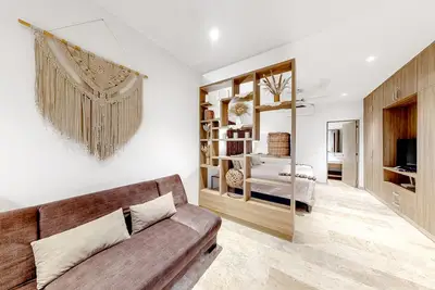 Image de 3rd-Floor Modern Studio w/Balcony, Views, Shared Rooftop Pool, Gym, Washer/Dryer