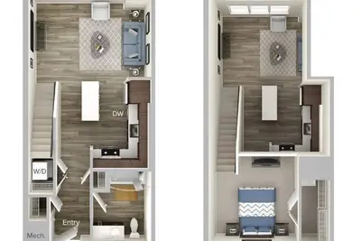 Image de Furnished 1-bedroom Loft in a Beautiful Clean Condo with Lots of Amenities