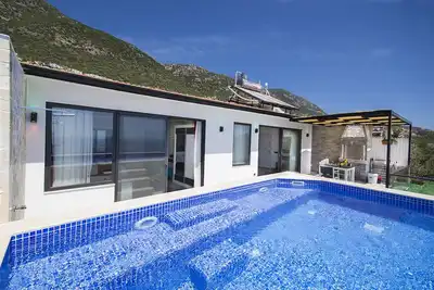 Honeymoon Villa with Totally Private Pool and Sea Views, Kalkan