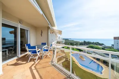 Image de Appartement \"Penthouse Solymar\" avec vue sur la mer, piscine, Wi-Fi, jardin et terrasse
