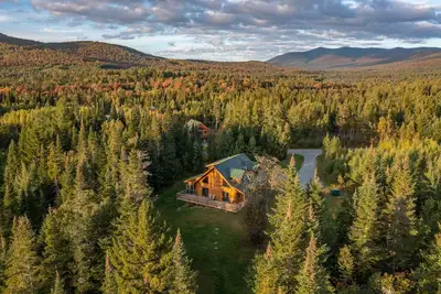 Image de Log cabin in the White Mountains, near Bretton Woods