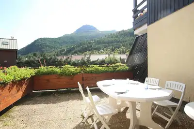 Image de Studio familial à Serre-Chevalier, Chantemerle, avec terrasse et Wi-Fi en option, 4 pers