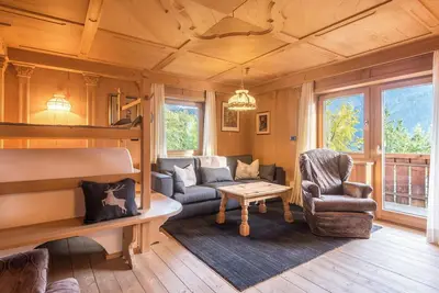 Image de Appartement 'Cesa Sassela Tirol' avec vue sur les montagnes, sauna, piscine, jardin, balcon et Wi-Fi