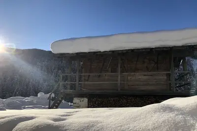 Image de Appartement \"Ratschingser Kreuz Blasighof\" avec vue sur les montagnes, Wi-Fi, balcon et jardin