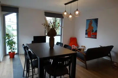 Image de appartement de standing dans un bâtiment atypique