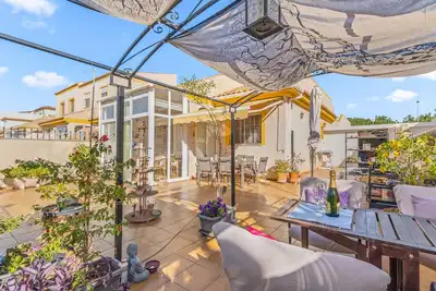 Maison de vacances \"Seaside House\" à El Mojon avec terrasse, climatisation et Wi-Fi. Animaux admis.