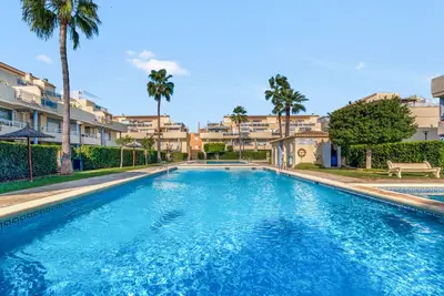 Image de Casa \"Jardines de Denia Iii\" avec vue sur la mer, piscine, Wi-Fi, climatisation, terrasse et jardin