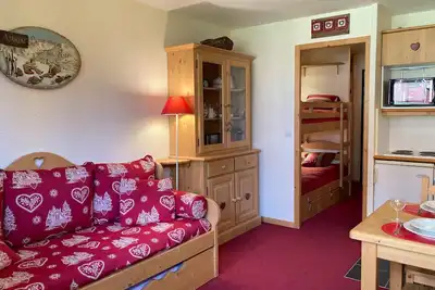 Image de Studio cabine 4 pers avec balcon et internet à Avoriaz