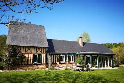 Image de Maison normande idéale pour 8 personnes entre rivière, étangs et forêt