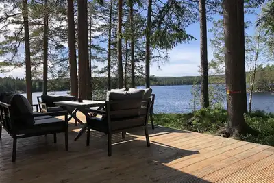 Image de Exclusive and modern vacation home \"Stora älg\" directly on the lake 365 days a year!