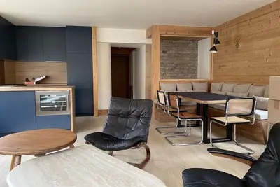 Image de Appartement 100 m2 Megève Centre proche Église -Skis aux pieds