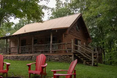 Image de Snowshoe Log Cabin - Dancing Star