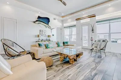 Beautiful oceanfront home with expansive decks