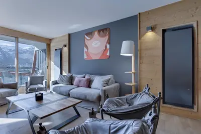 Image de Appartement moderne 7 pers. avec babyfoot, buanderie et vue sur le lac