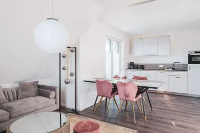 Modern accommodation close to the beach.