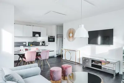 Modern accommodation close to the beach.