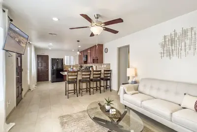 Desert Getaway w/ Stunning Views, Firepit, & Extra Kitchenette!