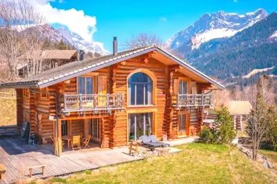 Image de Exceptionnel chalet en rondins à Gryon Chalet de haut standing