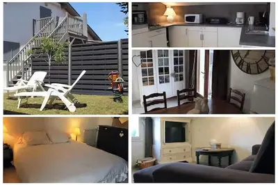 Image de Logement indépendant à l’étage d'une maison - jardin, terrasse, 2km de la plage