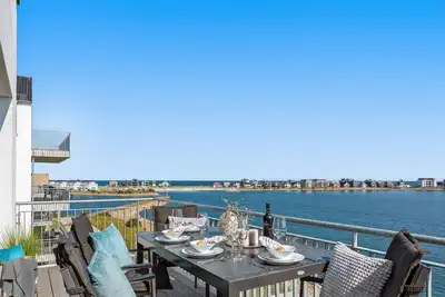 Image de Seewind - balcony, garden furniture, fireplace, shower, washing machine, underfloor heating