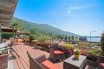 Image de Maison de vacances \"Casa Marina\" avec vue sur le lac, terrasse, jardin et Wifi. Animaux admis