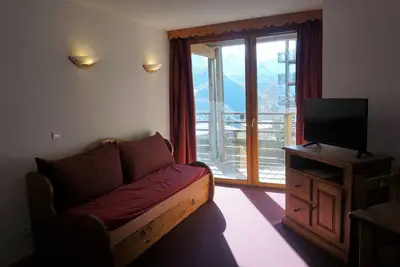 Image de Appartement cosy 2 pièces, 4 pers, balcon, parking, Wifi, Orcières Merlette