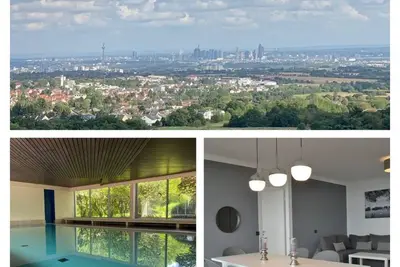 Skyline apartment with pool 2-6 guests with Netflix