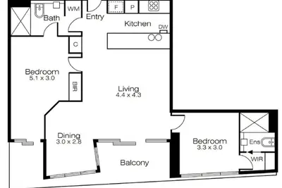 Image de Luxury 2 bed 2 bath Apartment
