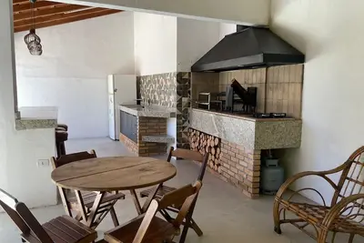 House with pool and gourmet area in condominium