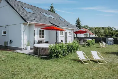 Image de Vacation homes island Usedom house Mila 6 -view of the Achterwasser- sauna, whirlpool
