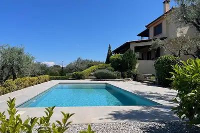 Image de Ampelos Hillside Villa with Pool and Amazing View of the Corinthian Golf