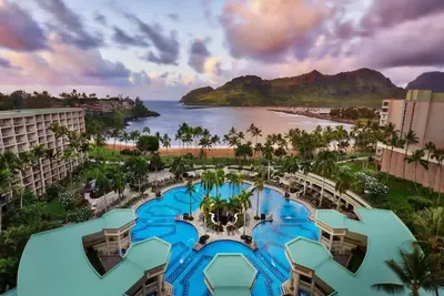 Image de Marriott Kauai Beach Club 1 bed 2 bath Villa, Family Friendly Oceanfront Resort