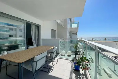 Image de Appartement 'Holidays Duna Beach' près de la plage avec vue sur mer et terrasse