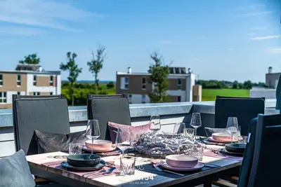 Image de OstseePerle - infrared sauna, fireplace, roof terrace, 2 parking spaces, e-charging station