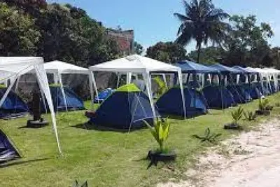 Complete camping tent for 2 guests