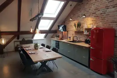 Image de Penthouse am alten Zeughaus – fireplace, WiFi, bathtub, shower, balcony