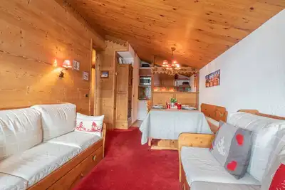 Image de Appartement chaleureux 2 chambres à Valmorel avec casier à skis