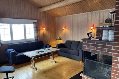 Image de 6 pers. chalet avec une vue fantastique au milieu d'un environnement naturel.