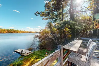 Image de Lakefront home with private dock, deck, & lovely view - short drive to the cape
