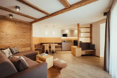 Image de Appartement 'Chalet La Flüta Arnica' avec vue sur la montagne, jardin partagé et Wi-Fi