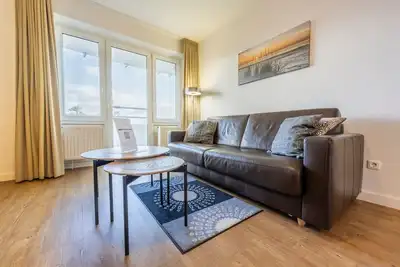 Image de 3-room apartment close to the beach with balcony and located directly on the North Sea dike