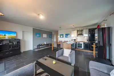 Image de Great vacation apartment on the North Sea with sea view, balcony, sauna and hot tub -