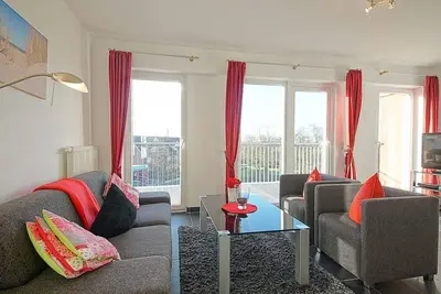 Image de High-quality vacation apartment on the North Sea with balcony, sauna and whirlpool bath