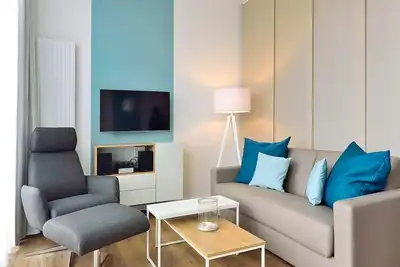 Image de Great apartment with west-facing terrace and private beach chair - only 20 m to the beach!