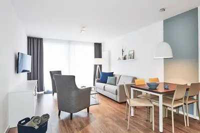 Image de Modern apartment close to the beach with west-facing balcony incl. use of swimming pool & sauna