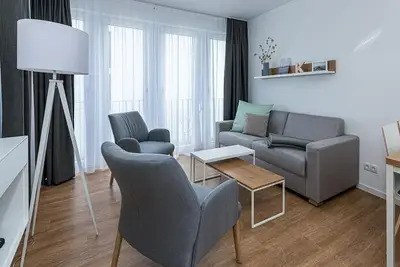 Image de Vacation apartment close to the beach with balcony, parking, use of swimming pool & sauna -