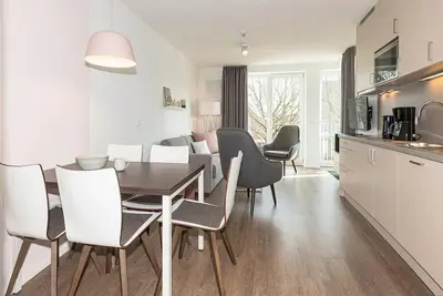 Image de Great family apartment near the beach with sunny loggia and sauna in the house! -