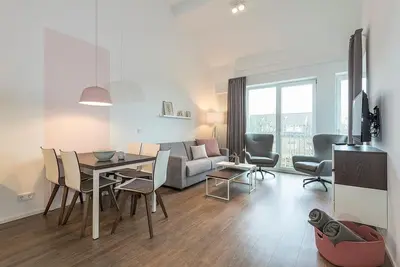 Image de Great family apartment near the beach with sunny loggia and sauna in the house! -