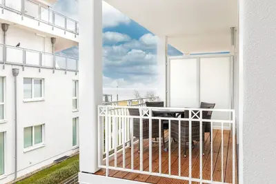 Image de Barrier-free, family-friendly apartment by the sea with sauna area in the house -